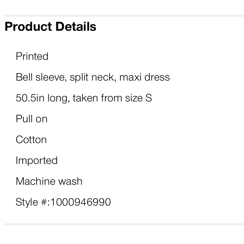 NWT Sail to Sable Blue Bell Sleeve Caftan Dress - Picture 5 of 6